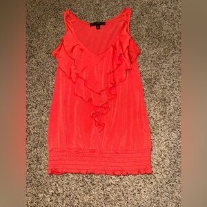 HeartSoul Red Ruffle Tank Top
